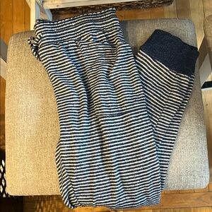 Striped Black and White Pajama Pants